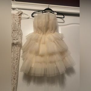 Tulle ivory dress